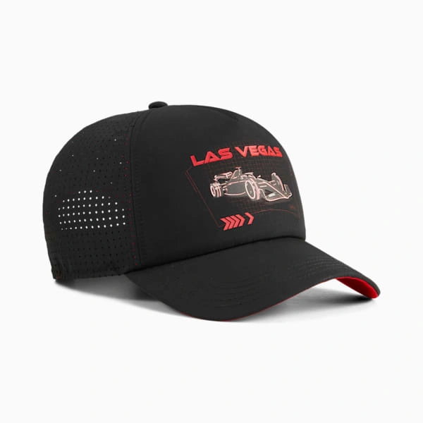 PUMA F1® Vegas Trucker kšiltovka: Rychlost a styl v jednom! Získej Las Vegas na hlavě.
